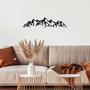 Wallity Mountain View - 1 Escultura de pared de metal negra